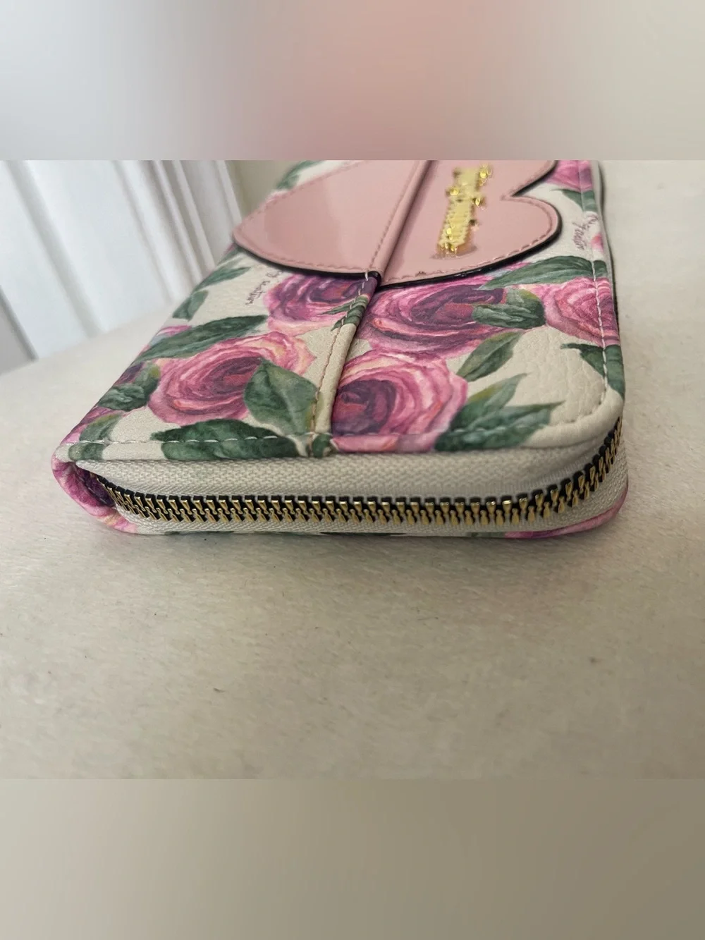 Juicy Couture Pink Heart Floral Women's Wallet